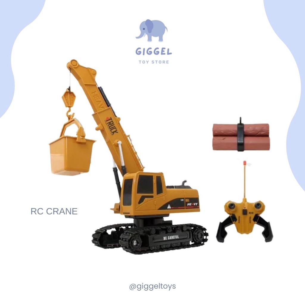 [ Giggel ] Mainan Anak Crane Truck Remote Control