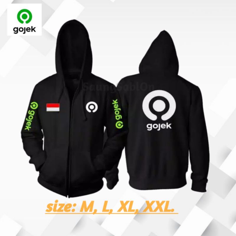 jaket jippr ojol ojek (ojek online) cotton flecee