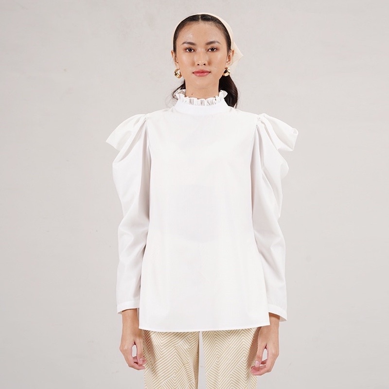 SIDELINE - Erly White Shirt - EUNOIA - size s