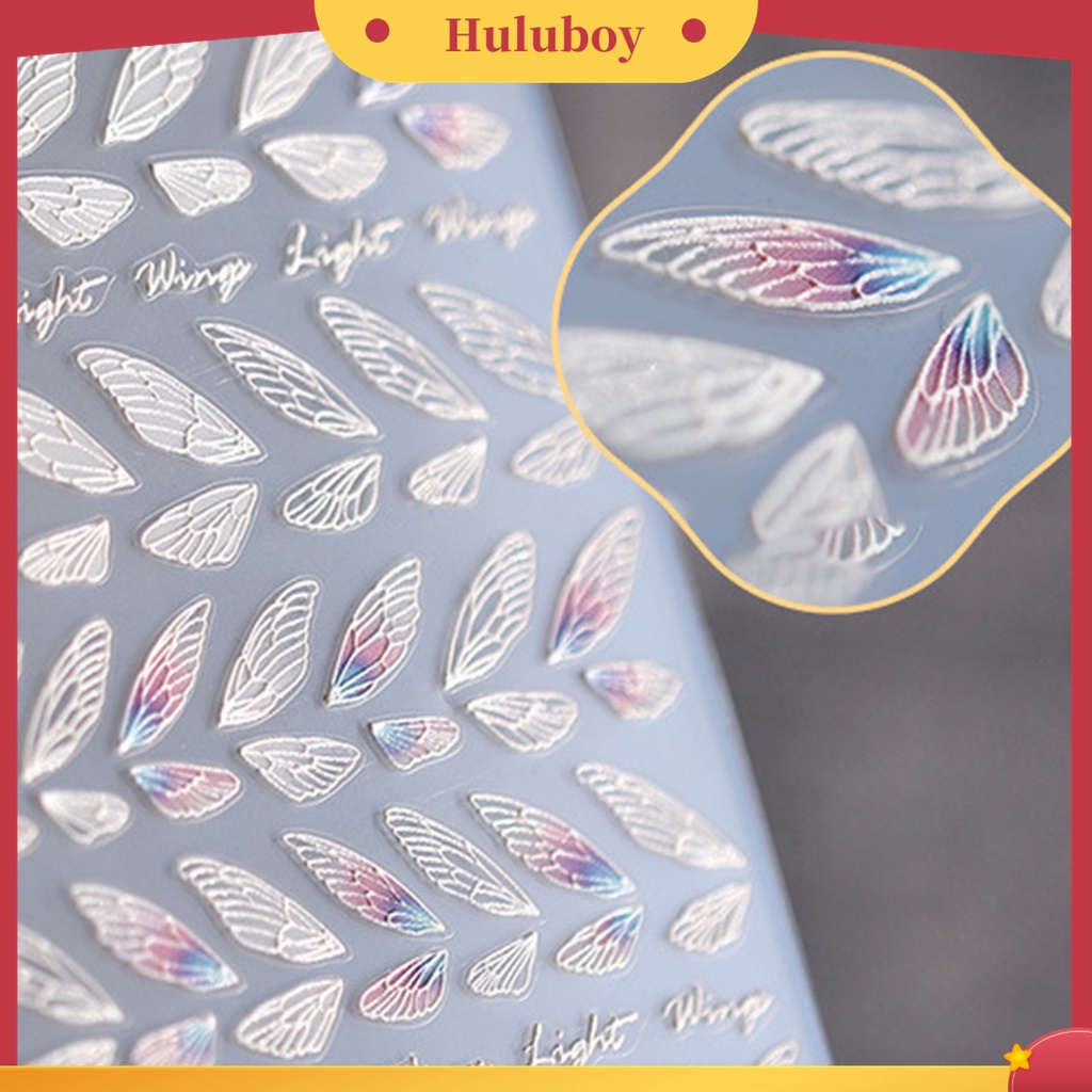 Huluboy Huluboy♡ Stiker Kuku Aneka Bentuk Ultra Tipis Untuk Nail Art