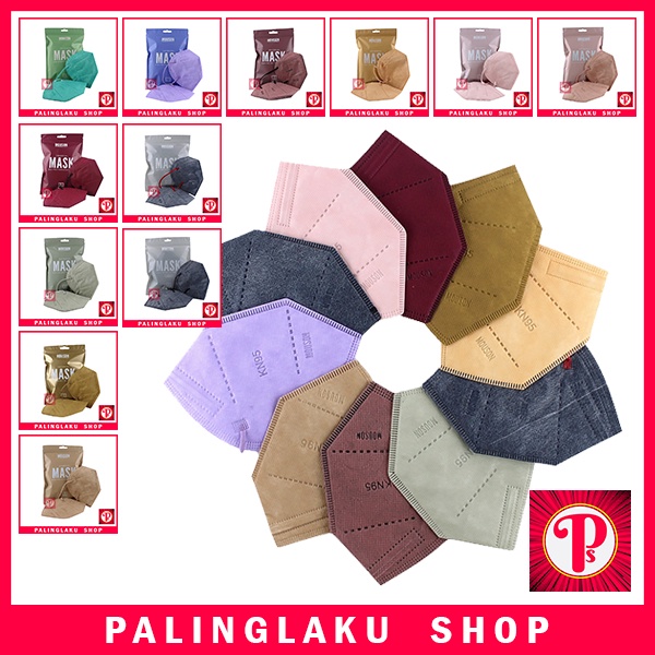 Masker Warna KN95 Mouson isi 10 Masker KN95 Mouson
