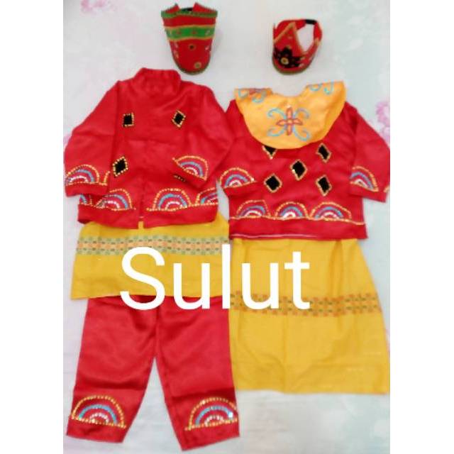 Baju adat Sulawesi  utara  anak tk Shopee Indonesia