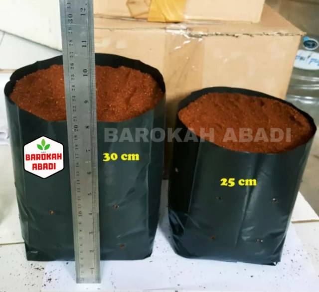 1 Lembar - Polybag 30 x 30 cm untuk tanaman sayuran, tebal dan tahan lama