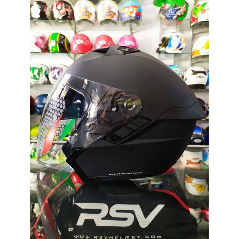 RSV HELM SV300 SOLID | BLACK DOFF | RSV SV 300 ORGINAL TERMURAH