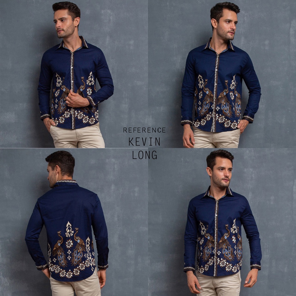 KEVIN LONG STANDAR &amp; JUMBO - Kemeja Batik Lengan Panjang Pria