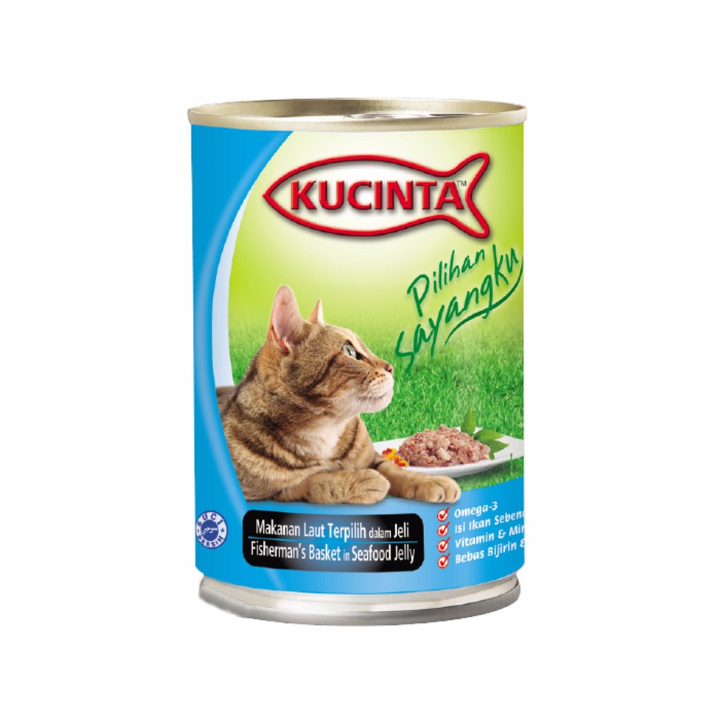 MAKANAN KUCING KUCINTA FISHERMANS SEAFOOD JELLY 400GR