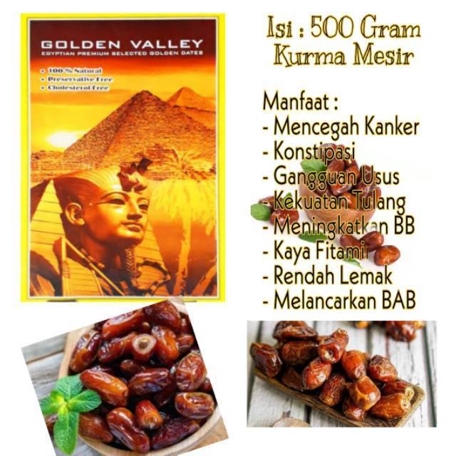 Kurma Golden Valley Original Daging Tebal Kurma Madu Indonesia