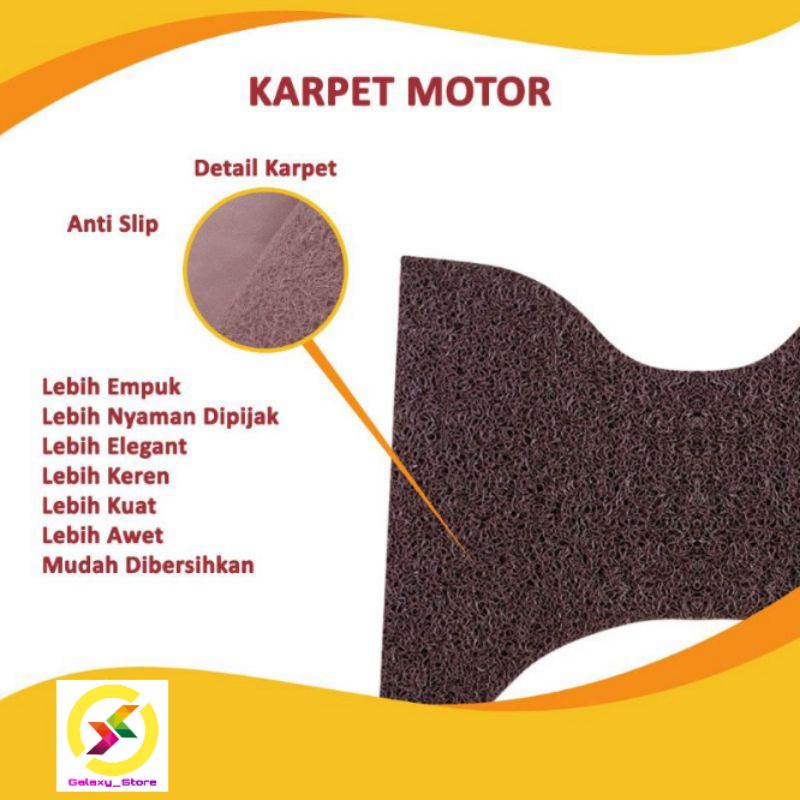 PRESTIGE KARPET MOTOR HONDA SCOOPY, SCOPY ALAS MOTOR