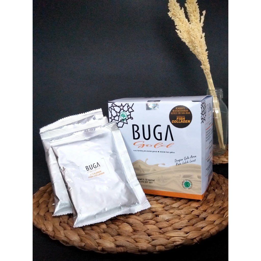 

Paket 2 Kotak BUGA Gold Susu Kambing Etawa Gula Aren dengan Ekstrak Gamat dan Ikan Gabus + Collagen