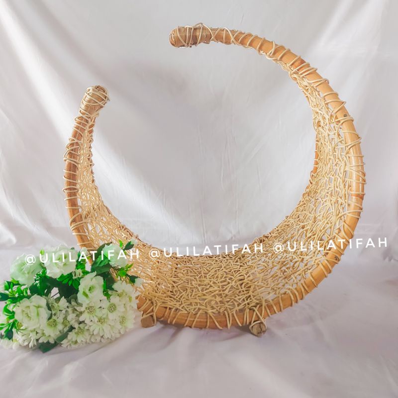 properti foto bayi/ baby props/ baby property/ ayunan bulan rotan foto bayi rotan