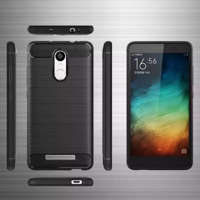 Softcase Slim Fit Carbon Xiaomi Redmi Note 3 - UA