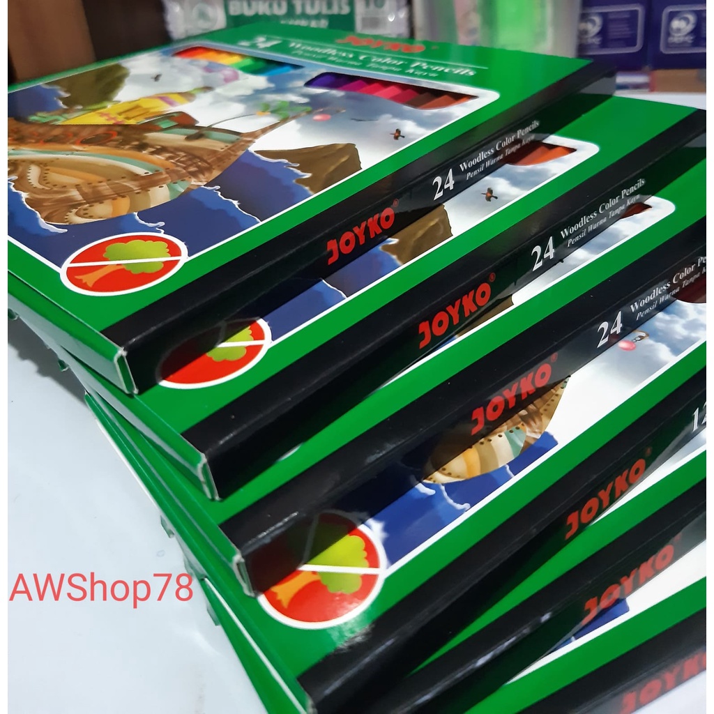 

pensil warna joyko 24 warna/pak