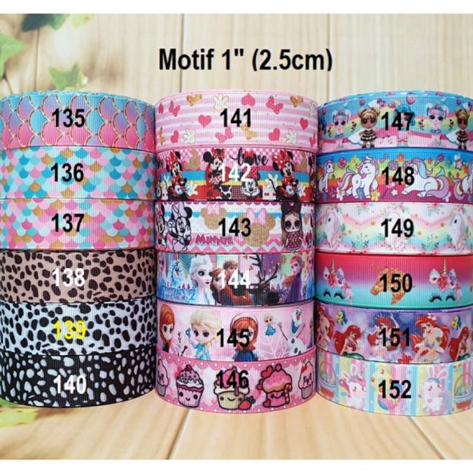 

Pita Motif 1" (2.5Cm) 20 Yard Scale Minnie Frozen Lol Unicorn