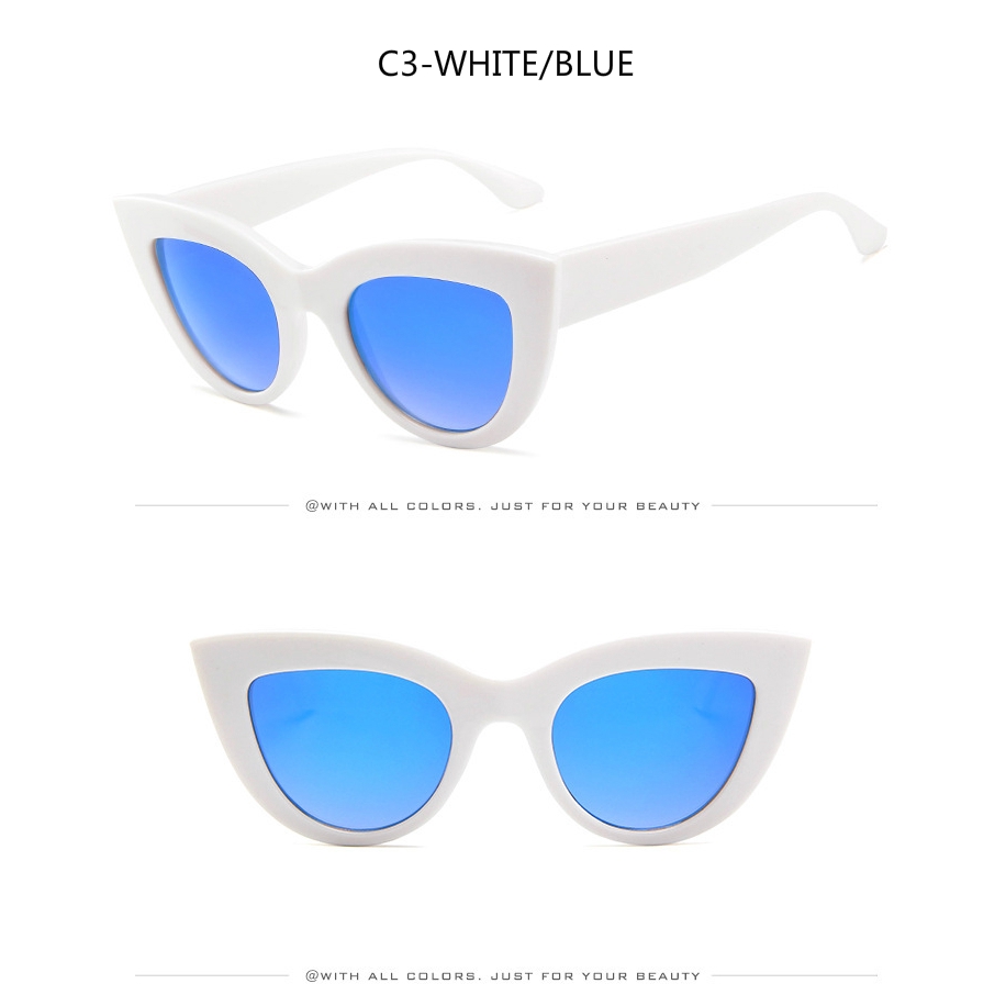 European and American retro cat eye trend personality fashion men and women sunglasses