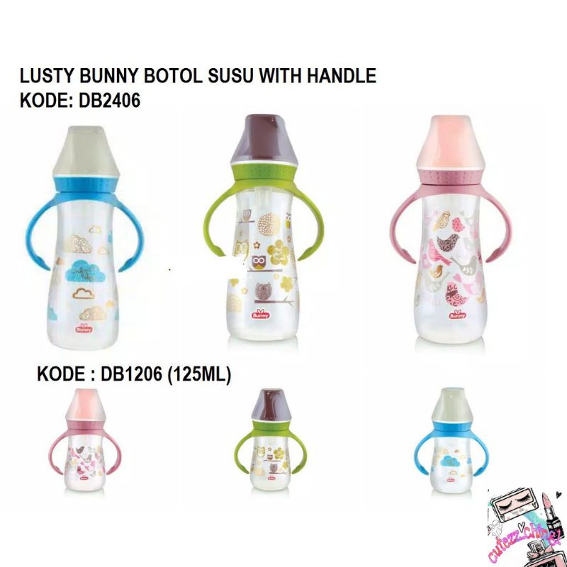 ☃Cutezz_Ching1☃Lusty Bunny Regular Bottle With Handle 120 ML-250 ML