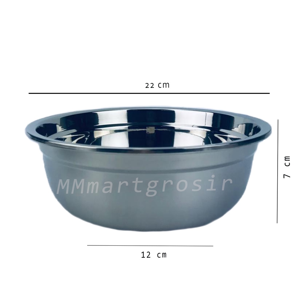Kebi / Baskom Stainless / Baskom Serbaguna / uk.22cm