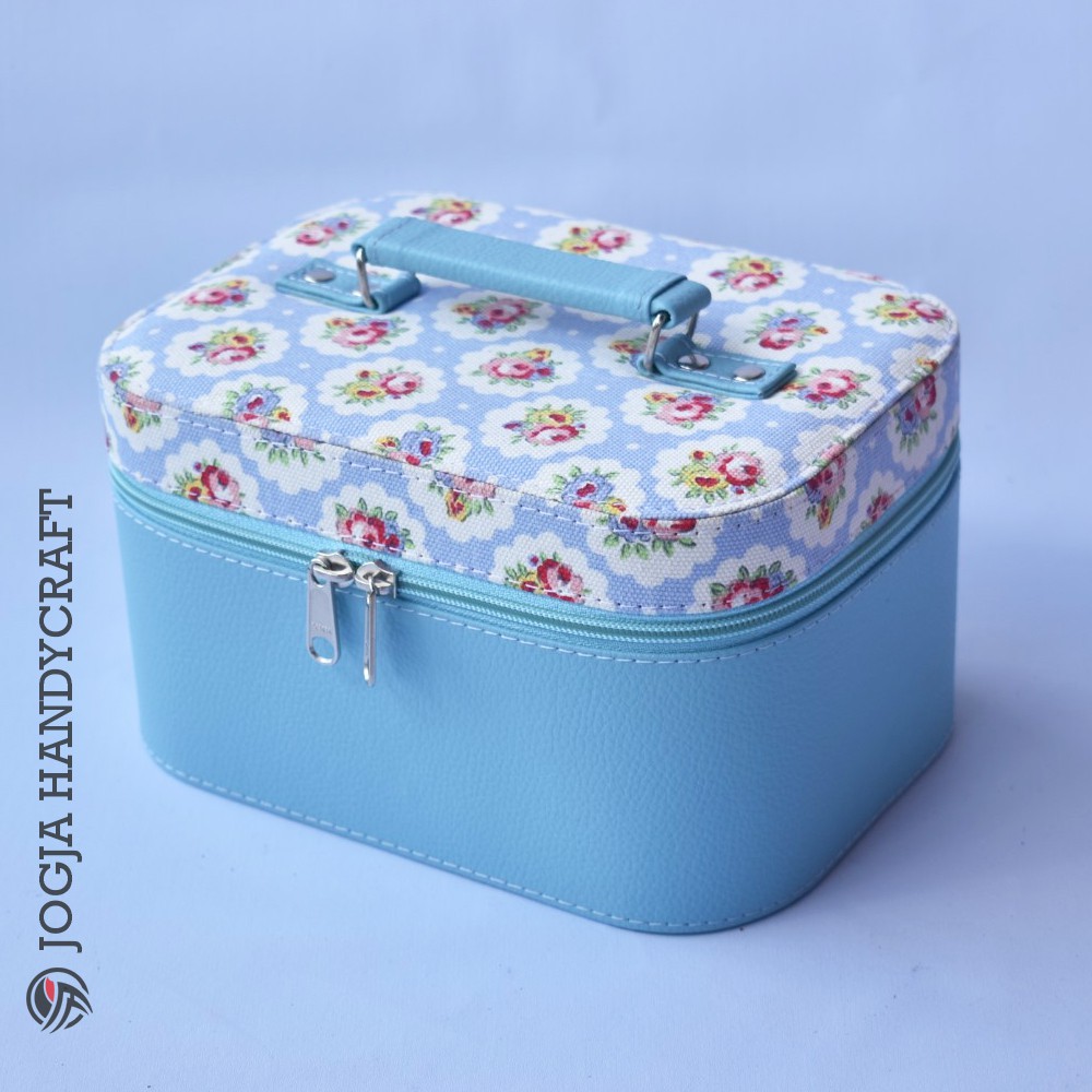 Tempat Make up Premium / Beautycase Tas Kosmetik Double Layer