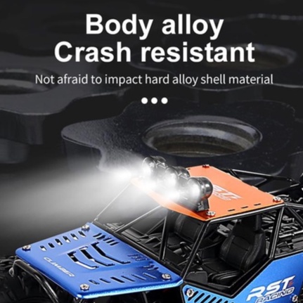 RC Crawler RST Remote Control Offroad 2WD LED Rock Crawler Car Mainan Mobil Anak Anak 1:18