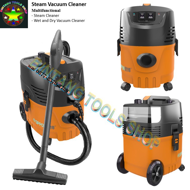 SIPPON Karcher Steam Cleaner with Vacuum 2in1 Fungsi Steam Vacuum Cleaner Industrial and Commercial