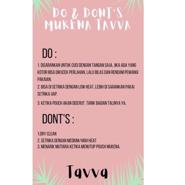 Terbaru.. READY SIAP KIRIM MUKENA TAVVA.ID TAVVA