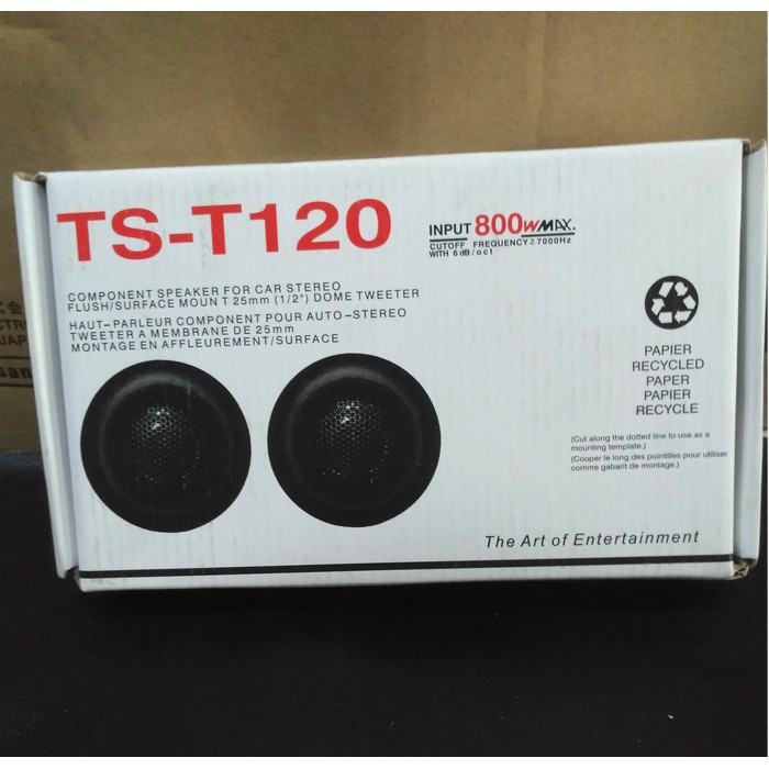 AUDIO MOBIL TWEETER PIONEER AUDIO SPEAKER MOBIL TS-T120 / Tweeter Model Pioneer