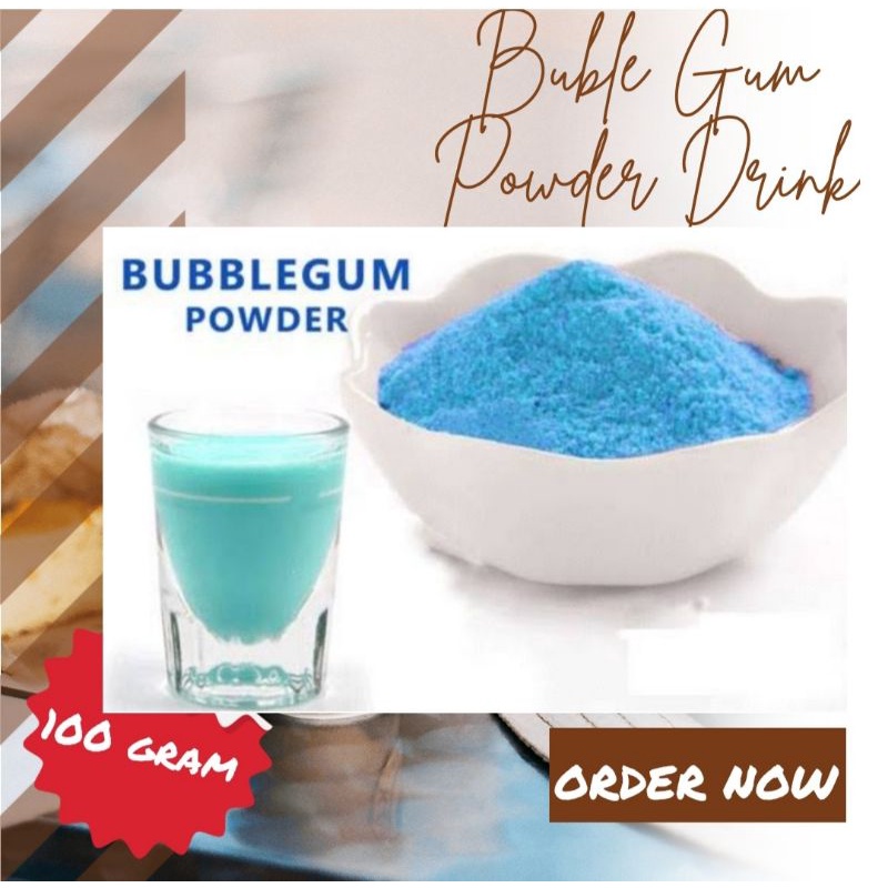 

Bubuk Minuman Bubble Gum 100gr Bubblegum Drinking Powder Enak Murah Halal