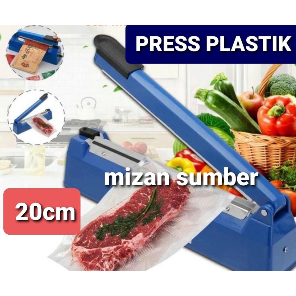 ALAT PRESS PLASTIK PRES KEMASAN IMPULSE SEALER PANAS 200