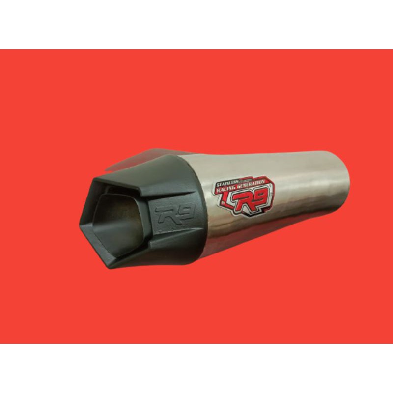 KNALPOT RACING R9 ALPHA TINGGAL PASANG FOR PCX NMAX AEROX VARIO VIXION R15 MT15 BYSON XABRE GSX