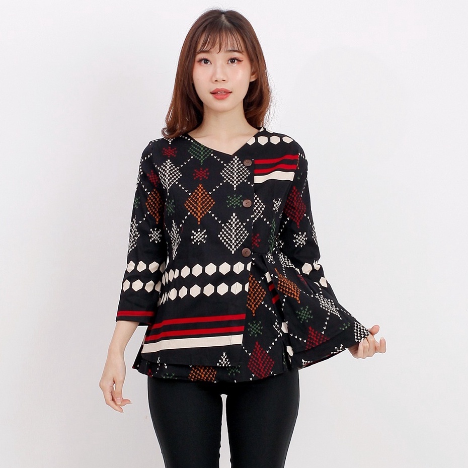 Batik wanita - Atasan blouse batik wanita fashion 184 SG-3