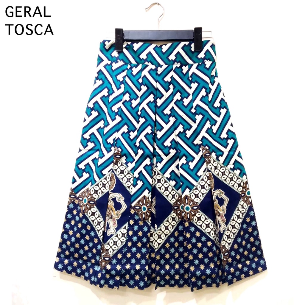 Evercloth Geral Rok Batik Wanita Selutut Bawahan Batik Perempuan Rok Cewek Batik 3/4 7/8 Rok Panjang