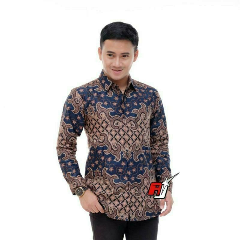 Kemeja Batik Pria Lengan Panjang | Batik Pria Lengan Panjang M L XL XXL | Batik Pria Murah