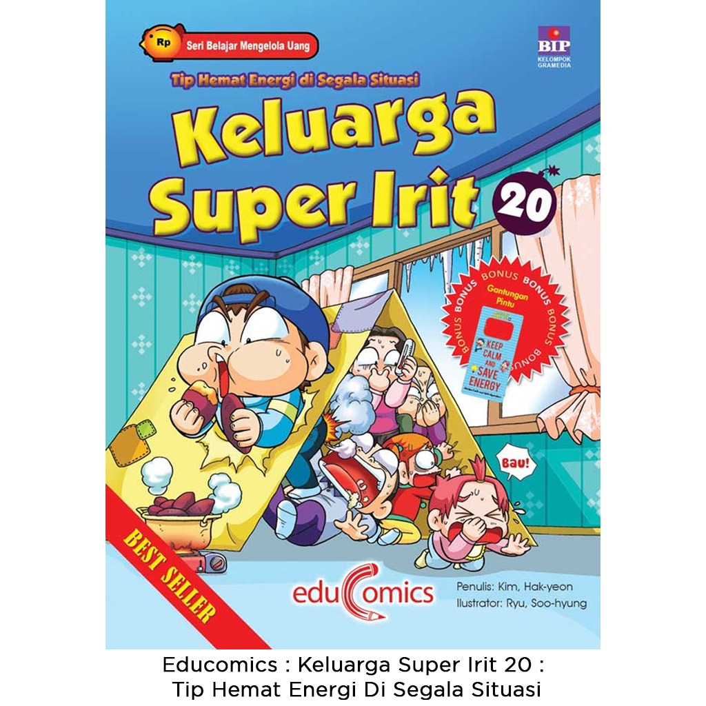 Gramedia Bali - Educomics : Keluarga Super Irit 20 : Tip Hemat Energi Di Segala Situasi