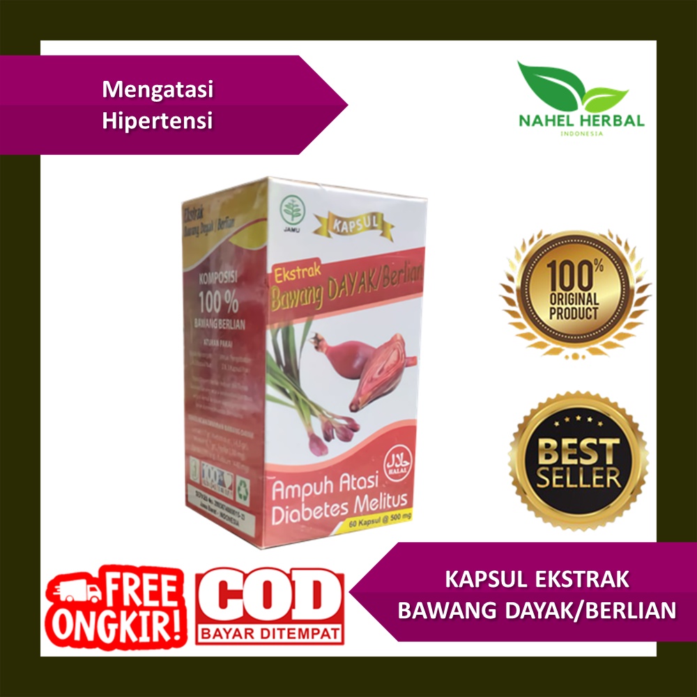 COD Kapsul Bawang Dayak Berlian Original BPOM - Obat Herbal Diabetes Dan Menormalkan Gula Darah Seca