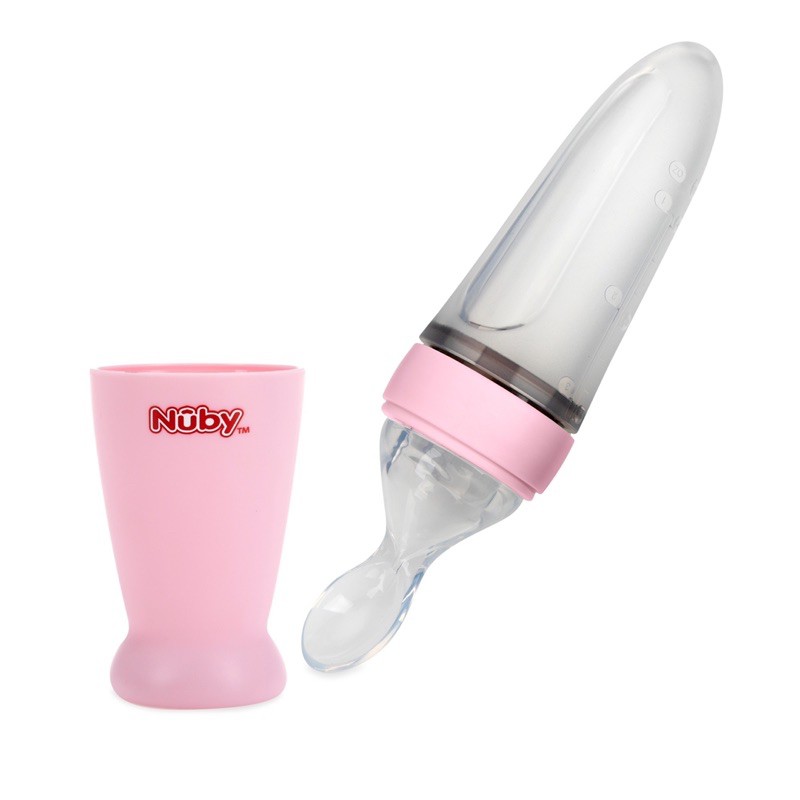 nuby all new silicone squeeze feeder