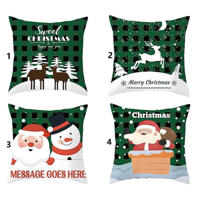 sarung bantal sofa natal 2021