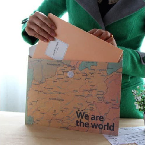 

Promo Map Folio A4 Motif "We Are the World