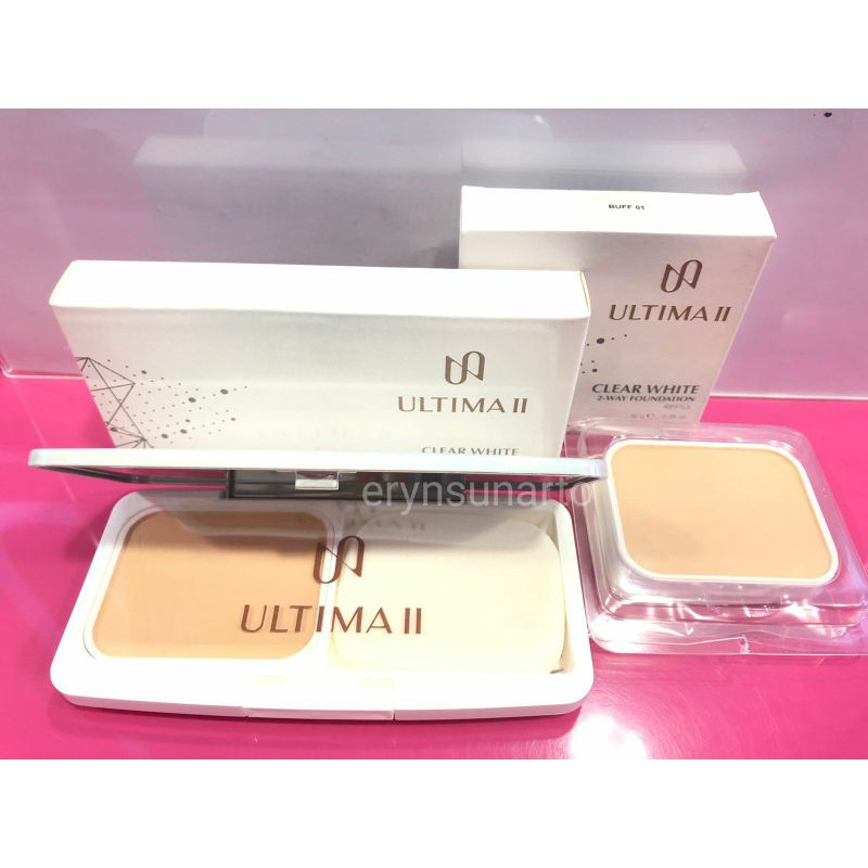 Ultima II Clear White 2 way Foundation /bedak ultima II