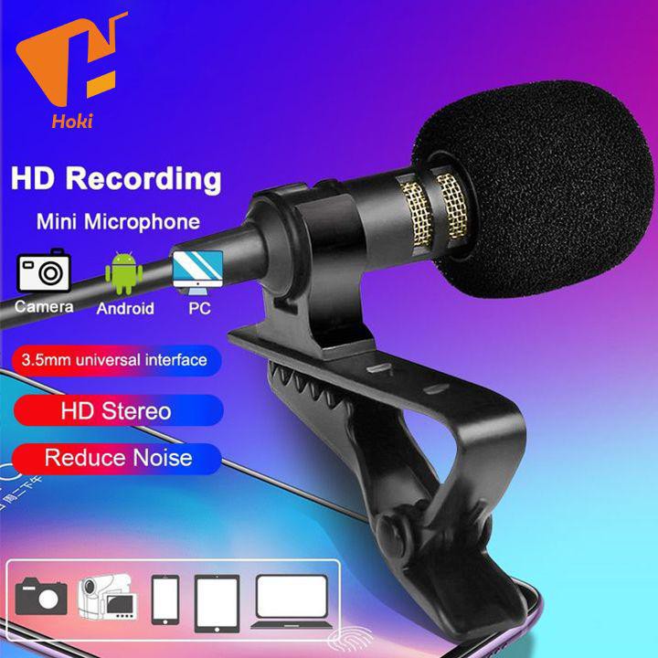 Clip On MIC Microphone with clip 3.5mm RH-09 KABEL PANJANG 3M / RH11/RH12 KABEL 1.5METER /bando mic