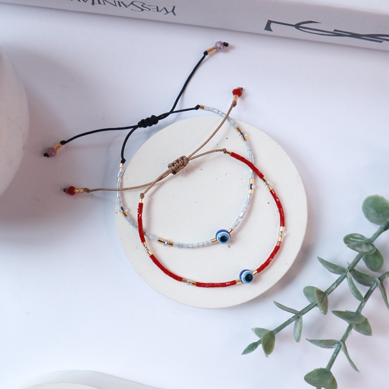 Masha Evil Eye Bracelet / Gelang Nazar Boncugu / Gelang Turki / Gelang Tipis / Gelang Etnik