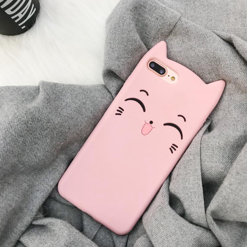 Casing Bahan Silikon Gambar Kucing Tersenyum Untuk Oppo R9