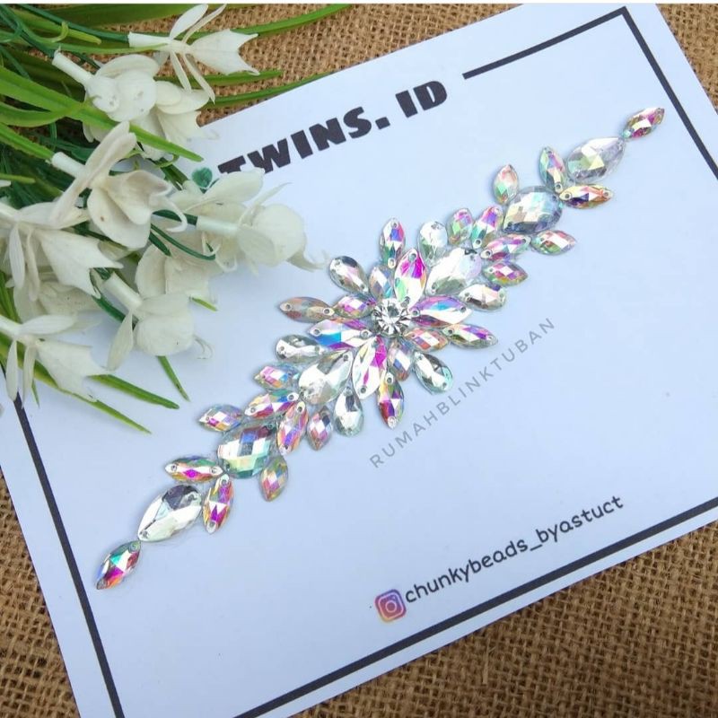 Payet rangkai pinggang / payet kaftan /chunkybeads