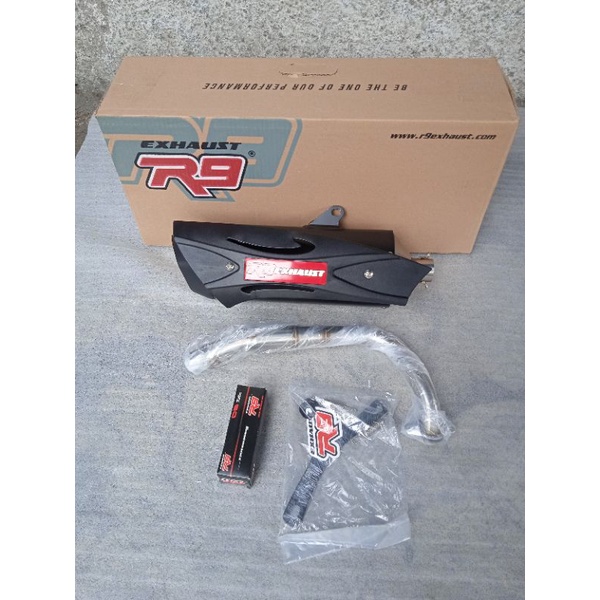 KNALPOT RACING R9 MISANO FULL SISTEM. VARIO FI BEAT FI SCOPY FI