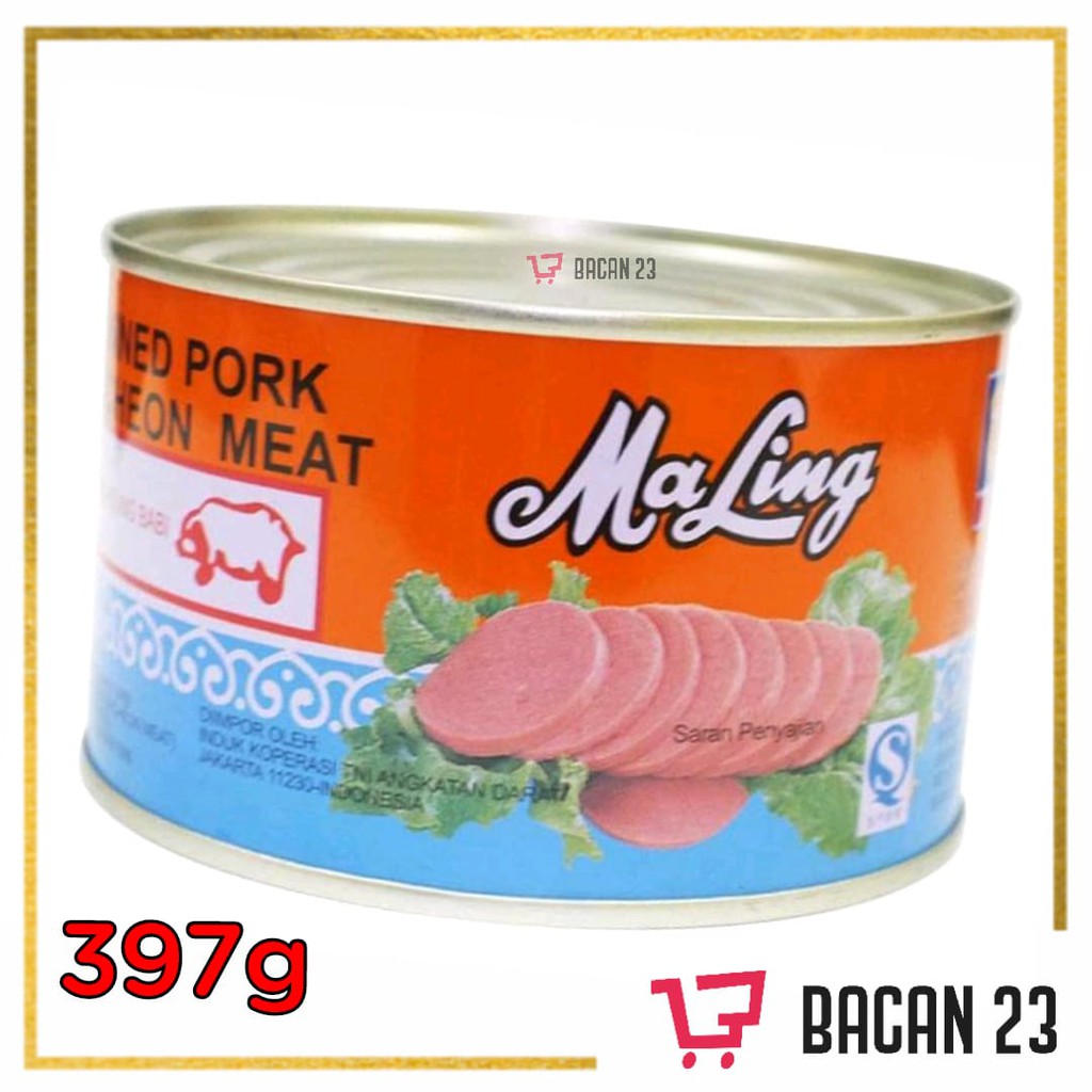 Maling TTS Luncheon Pork (397gr) / Daging Babi Kaleng / Bacan 23 - Bacan23