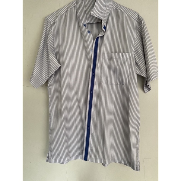 preloved kemeja pria garis-garis