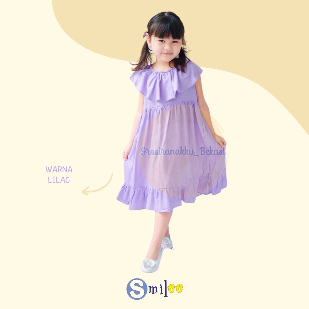 Dress Anak Smile Loly Mix Warna 1-5Thn