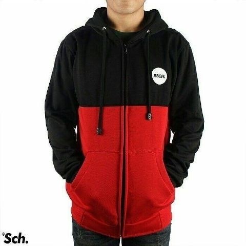 TERLARIS Jaket Zipper RSCH Logo Bordir Pria