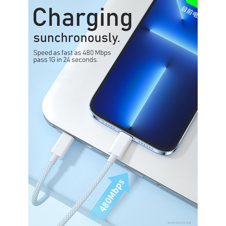 Topspot Fast Charge PD Kabel USB-C ke Type-c Ke lightning Kabel pengisian cepat Untuk transmisi Data Tipe-C To iP PD 20W 40W Cable for iphone android