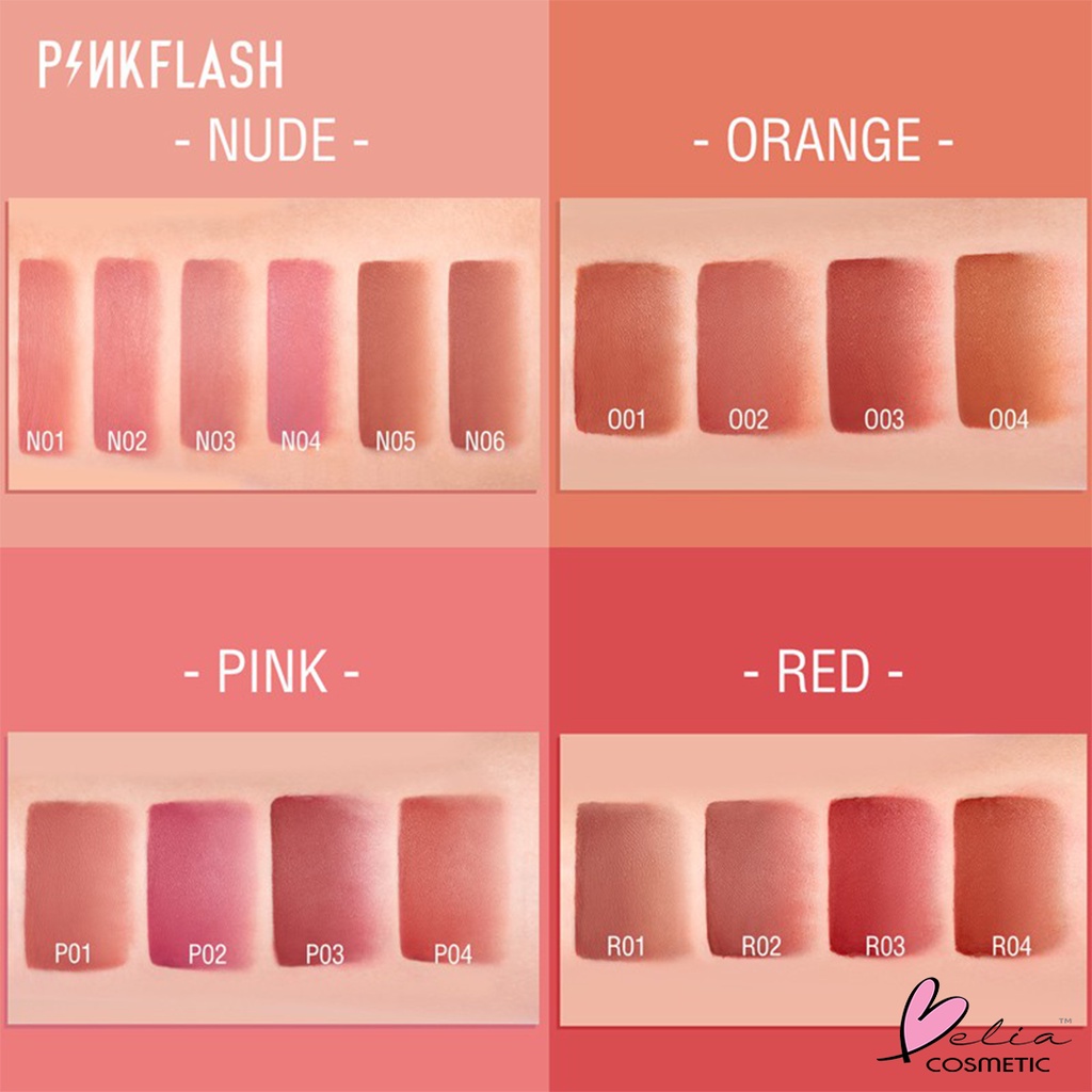 ❤ BELIA ❤ PINKFLASH Lasting Matte Lip Cream | Lipcream | Pink Flash | PF-L01