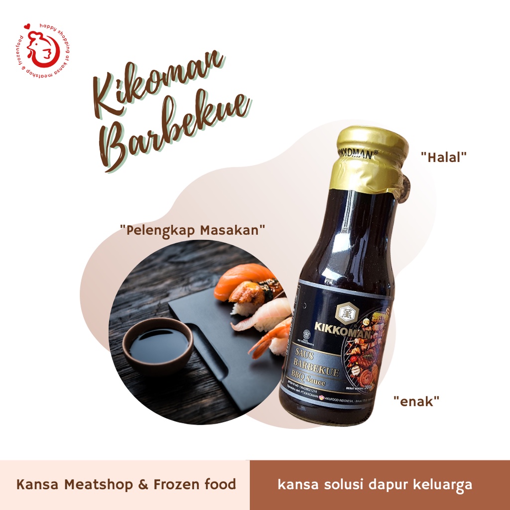 

KIKKOMAN SAUS BBQ 300GR