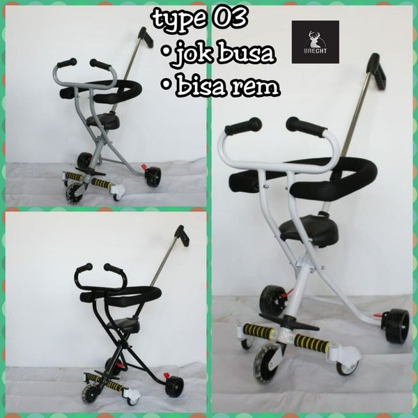Kursi Dorong Bayi Baby Stroller Kiddo Type 3 Roda lima